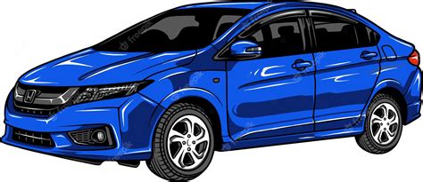 Premium Vector | Blue car vector