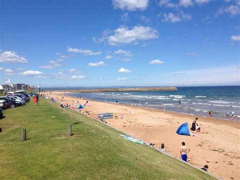 The East Sands is one of three beaches in St Andrews and popular on a ...