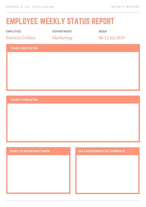 Free printable, customizable weekly report templates | Canva