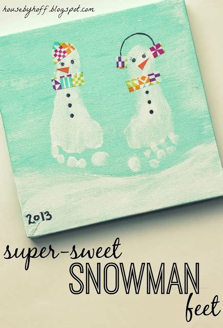 Super-Sweet Snowman Feet - House by Hoff