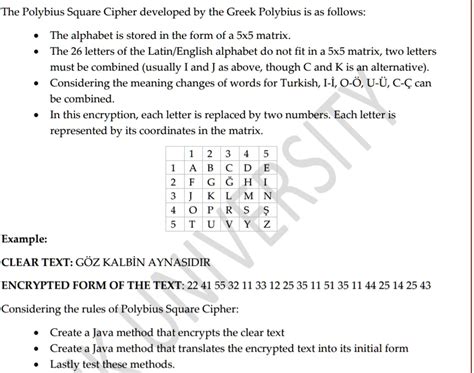 SOLVED: The Polybius Square Cipher, developed by the Greek Polybius, is ...