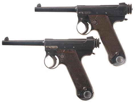 Two Early World War II Japanese Semi-Automatic Pistols | Rock Island ...