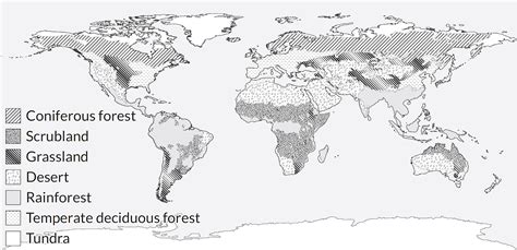 Biomes Map For Kids