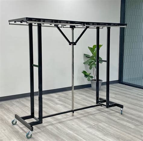 6' Wide Portable Folding Double-Sided Coat Rack w/ 72 Coat Capacity