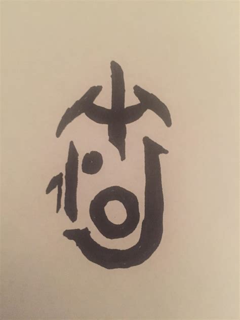 [Spoilers] I made my own Outsiders mark using the symbols found in DoTO ...