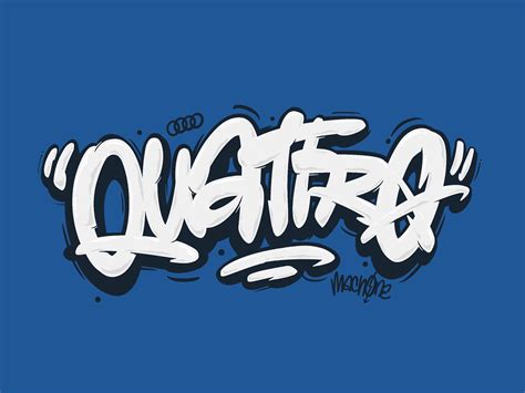Audi Quattro Graffiti Lettering by Andy A on Dribbble