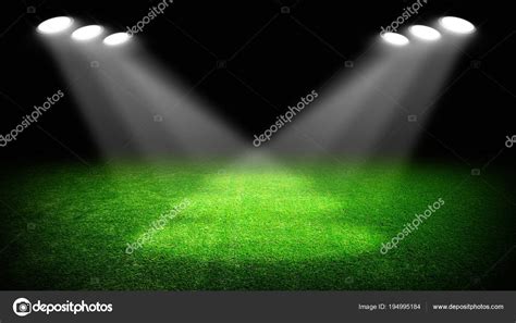 Soccer stadium with lights Stock Photo by ©Ale-ks 194995184