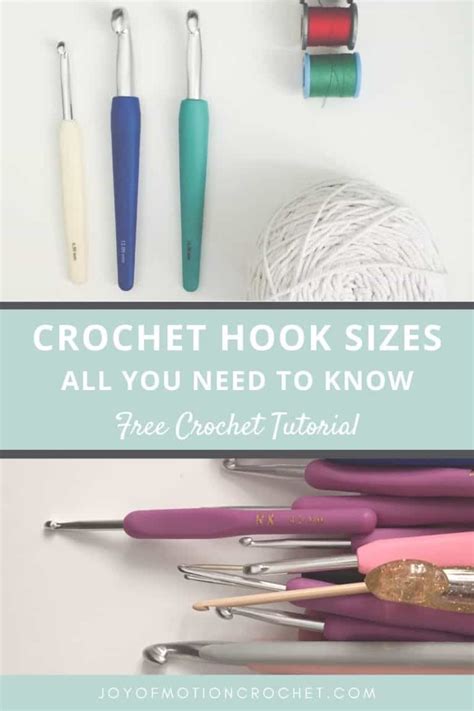 Crochet Hooks and Crochet Hook Sizes: With Conversion Chart