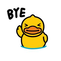 Emoji Goodbye Sticker by B.Duck for iOS & Android | GIPHY