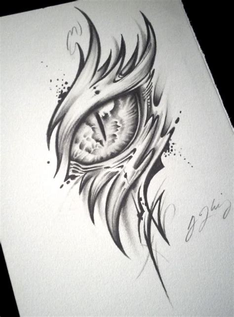 Dragon Eye Tattoo (Alpha) by J-Kings-Art | Dragon art, Eye tattoo, Dragon drawing