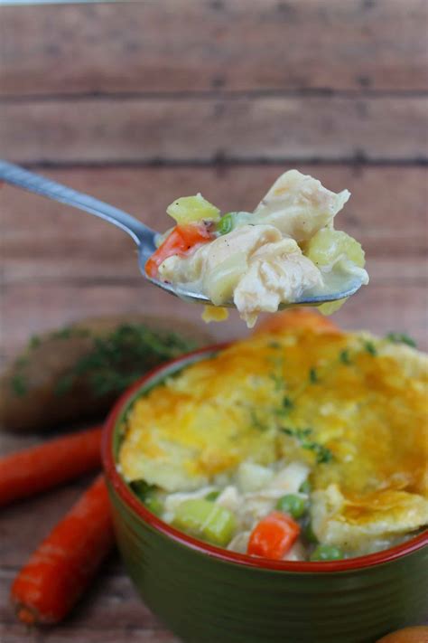 Easy Chicken Pot Pie with Puff Pastry Recipe- Comfort Food Recipe