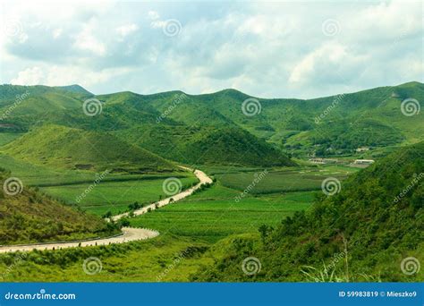 Road In The Mountains Of North Korea Stock Photo - Image: 59983819