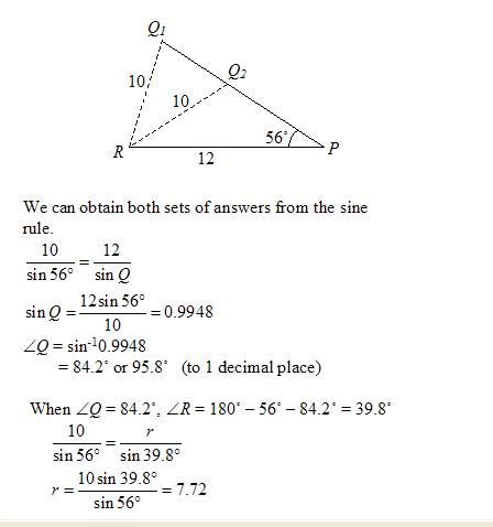 Law of Sines or Sine Rule (solutions, examples, videos)