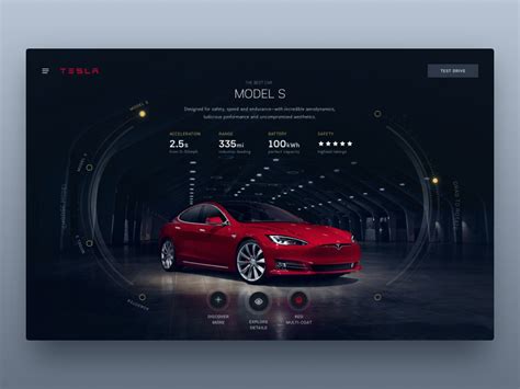 Tesla Design Studio reimagined by Darek Berendt for Netguru on Dribbble