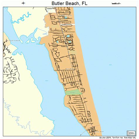 Butler Beach Florida Street Map 1209630