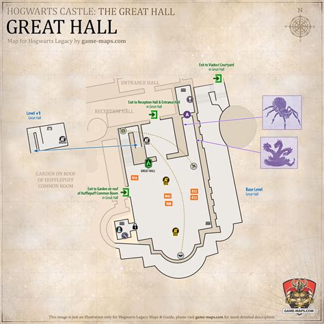 Great Hall Map Hogwarts Legacy