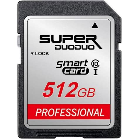 512GB SD Card 512GB Memory Card High Speed Class 10 for Camera Computer Game Console, Dash Cam ...