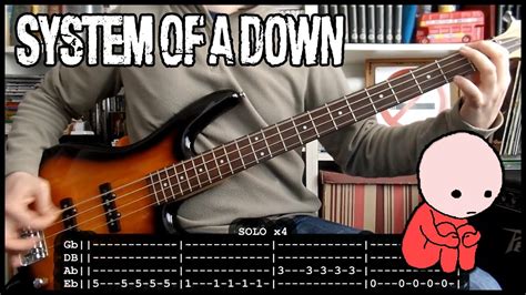 SYSTEM OF A DOWN - Lonely day (bass cover w/ Tabs & lyrics) - YouTube