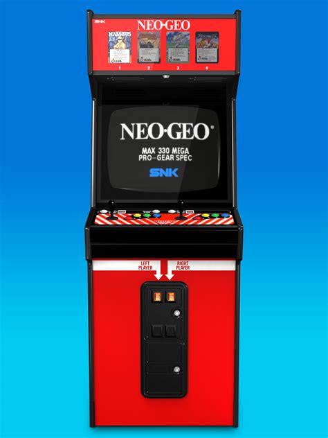 BIG RED Neo Geo Cabinet 3D Model (front) by Arcade-TV on DeviantArt