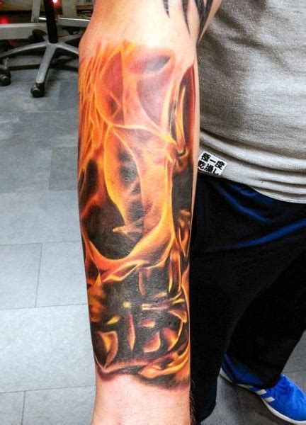 Top 60 Best Flame Tattoos For Men - Inferno Of Designs