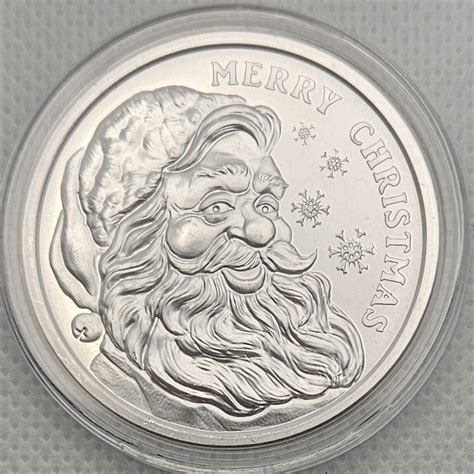 2023 1 oz .999 silver Santa Clause Merry Christmas January Seasons Greetings | eBay