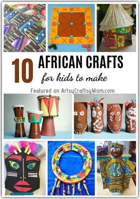 10 Traditional African Crafts for Kids to Make | African crafts, African crafts kids, Africa craft