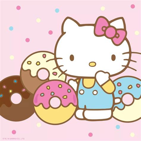 Hello, National Donut Day! What is your favorite type of donut? | Hello kitty, Sanrio hello ...