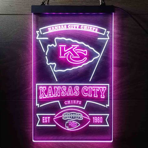 Kansas City Chiefs EST 1960 Neon Sign - LED LAB CAVE