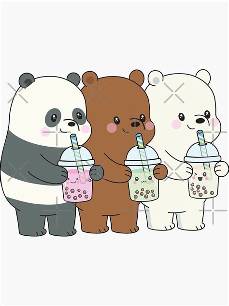 We Bare Bears Sticker by plushism | Cute bear drawings, We bear bears, We bare bears stickers