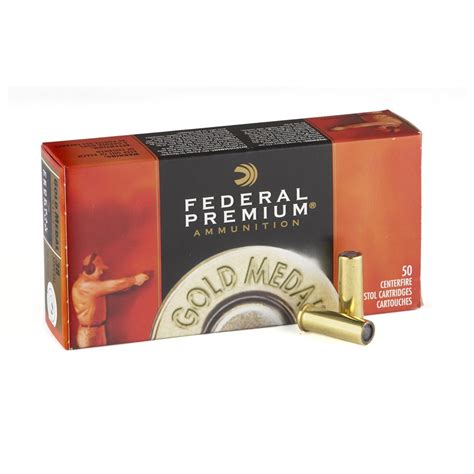 Federal Premium Gold Medal .38 Special 148 Grain Lead Wadcutter Match ...