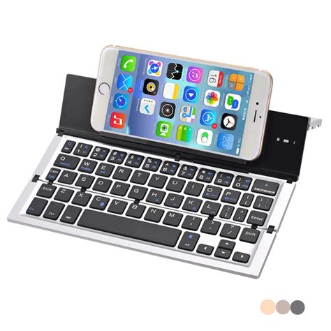 Portable Foldable Folding Wireless Mini Bluetooth Keyboard For iPhone PC Tablet Wireless ...