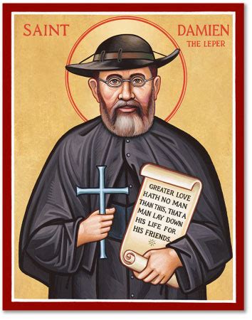 Men Saint Icons: St. Damien of Molokai Icon | Monastery Icons