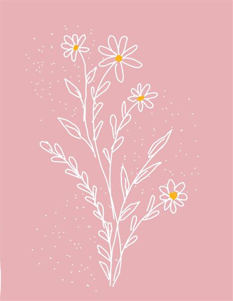 cute bohemian flowers with pink background in 2021 | Pink background, Bohemian flowers ...