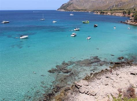 Na Clara, a cove of sand and boulders near the Colonia de Sant Pere