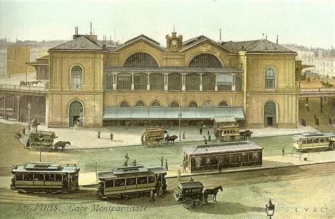 Gare Montparnasse (train station in Paris) built in 1852 was just one ...