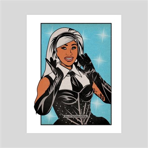 CARDI B COMIC ART, an art print by Illustrationalofficial - INPRNT