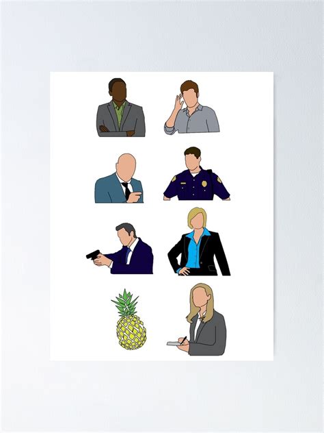 "Psych characters" Poster for Sale by mkunze | Redbubble