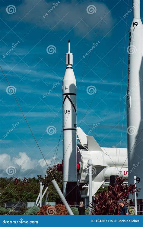 Cape Canaveral, Florida - August 13, 2018: Rocket Garden at NASA ...