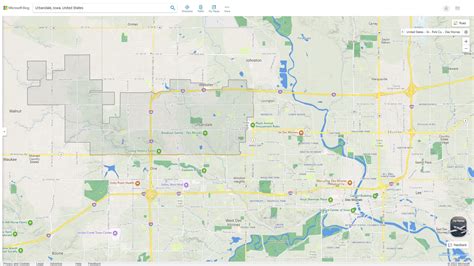 Urbandale iowa Map