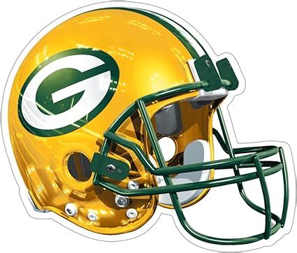 Amazon.com : NFL Green Bay Packers Logo Helmet Magnet (Pack of 1 ...