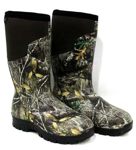 The Habit Camo Insulated 100% Waterproof Rubber and Neoprene Boots with ...