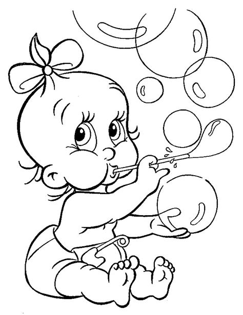 Baby Cartoon Coloring Pages - Cartoon Coloring Pages