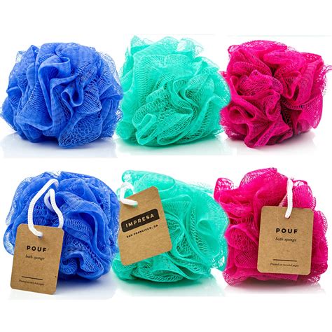 Buy IMPRESA 6-Pack Eco-Friendly Loofah/Loofa/Mesh Bath and Shower ...