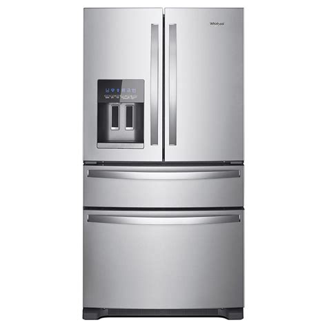Whirlpool 36-inch W 25 cu. ft. French Door Refrigerator in Fingerprint Resistant Stainless ...