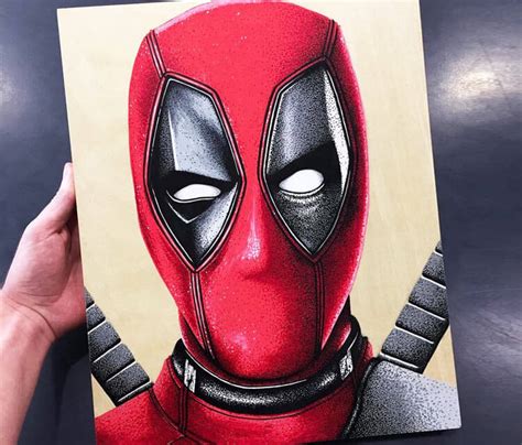 Deadpool Face Drawings