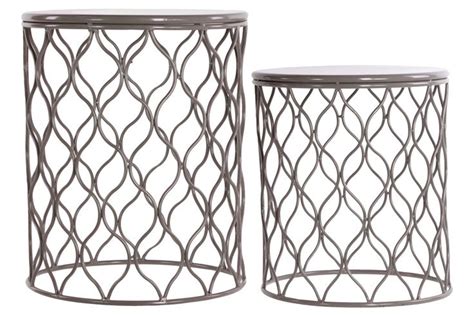 Urban Trends 2 Piece Metal Round End Table Set | End table sets, End ...