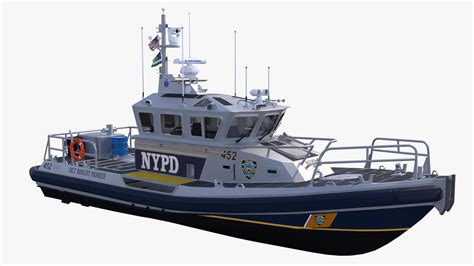 3d boat nypd model