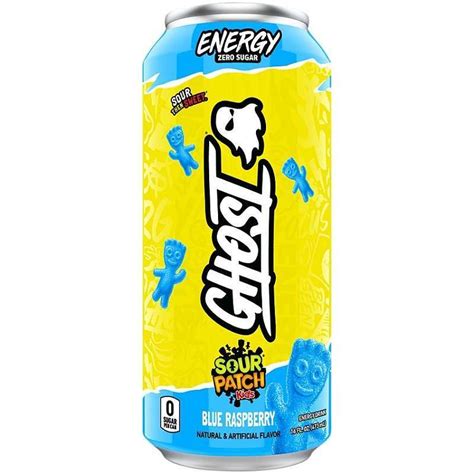 Ghost Blue Raspberry Sour Patch Kids 473mL | American Candy Store Australia