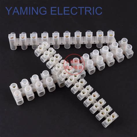 1 piece 12P Wire Connector Splice Terminal Block Connector Cable 12 Way white Copper inside ...