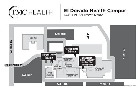 Map Of Tucson Medical Center - Printable Form, Templates and Letter